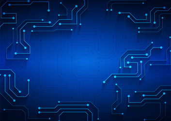 circuit technology background with hi-tech digital vector image