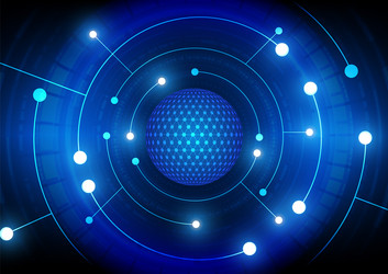 circuit technology background with hi-tech digital vector image