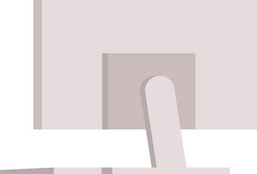 desktop computer display isolated icon vector image