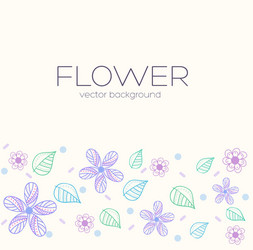 Floral Pastel Blossom Background Vector Image