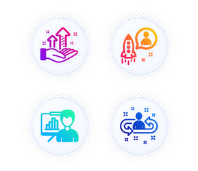 analysis graph presentation board and startup vector image
