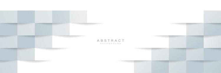 White Cube Pattern Background vector image