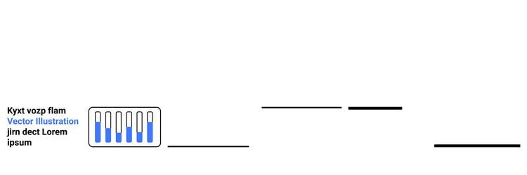 data loading bar with progress indicators vector image