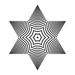 design element in star shape vector image