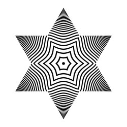 Design element in star shape vector