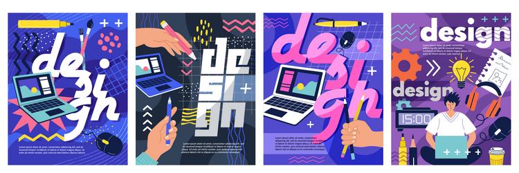 design graphic poster ui web content digital vector image