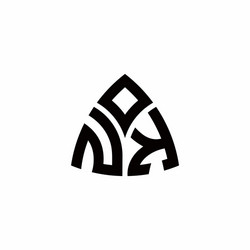 Nk monogram logo with a sharp shield style Vector Image