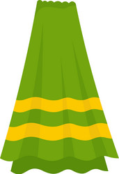 Bathroom towel icon flat style Royalty Free Vector Image