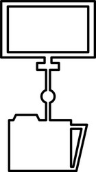 computer desktop with folder file vector image