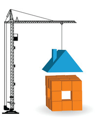 Building construction metal frame icon Royalty Free Vector