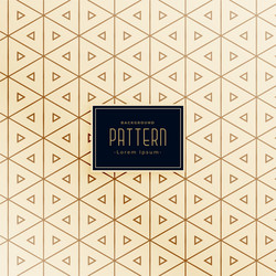 creative triangle shape style pattern background vector image