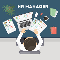 Human resource manager vector