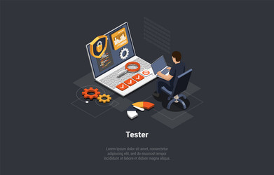 IT Testing & Software Development vector image