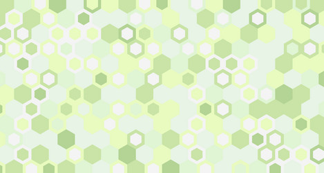 abstract hexagonal green pattern design artwork vector image