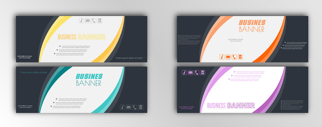 abstract template for the design of a web banner vector image