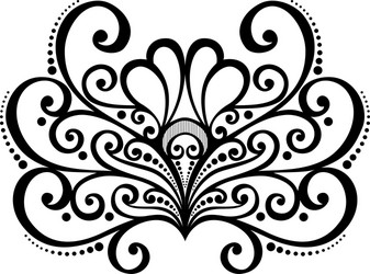 deco abstract symmetric element vector image