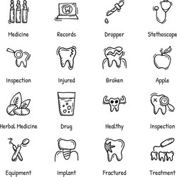 Dental care vector