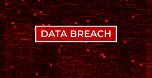 digital binary code on dark red background data vector image