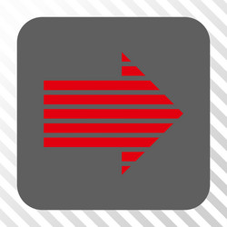 stripe arrow right rounded square button vector image