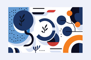 abstract geometric flat pattern vector image