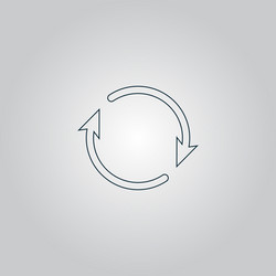 arrow circle icon - cycle loop roundabout vector