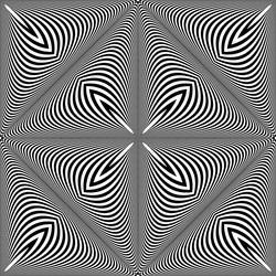 Dynamic Op Art Pattern vector image