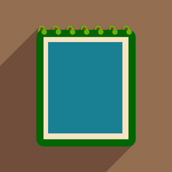 flat with shadow icon and mobile application vector image