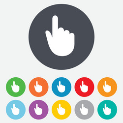 Hand Pointer Cursor Icon vector image