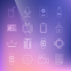 set line document processor with cpu information vector image