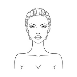 A beautiful young nude Royalty Free Vector Image