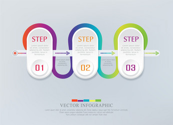 abstract element for business strategy in stages vector image