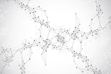 big genomic data visualization dna helix vector image