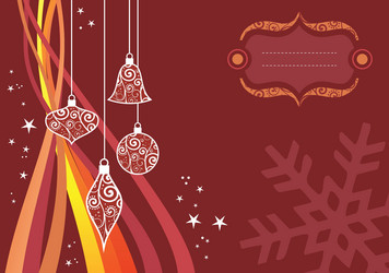 Christmas Waves Background vector image