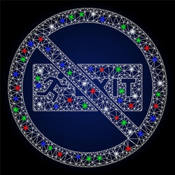flare mesh 2d no exit with spots vector image