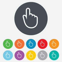 hand cursor sign icon pointer symbol vector image