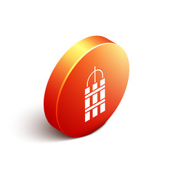 isometric detonate dynamite bomb stick and timer vector image