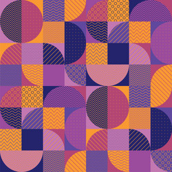 Retro Patchwork Tile Pattern vector image