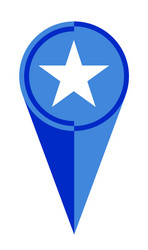 Somalia Map Pointer Location Marker Vector Image