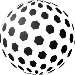 abstract sphere element vector image