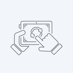 application updates vector image