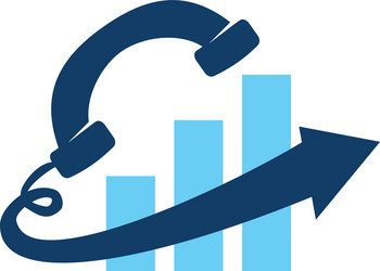 call data tracker vector image