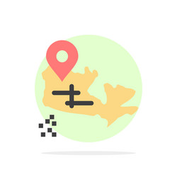canada map location abstract circle background vector image