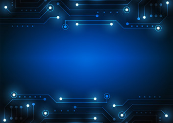 circuit technology background with hi-tech digital vector image