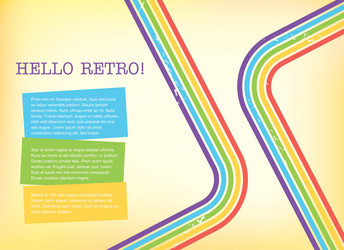 Dynamic Retro Stripes Background vector image