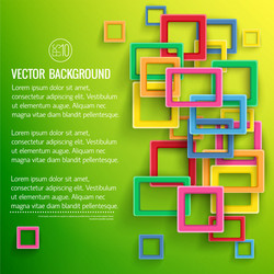 Geometric Square Background vector image