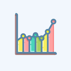 icon sample data related to machine learning vector image