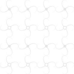 light wavy line and polka seamless pattern vector image