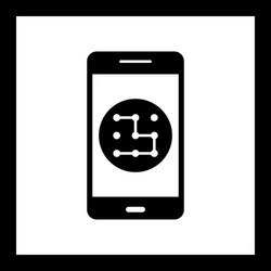 pattern mobile application icon vector image