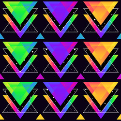 Space Triangles Pattern vector image