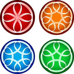 abstract round forms vector image